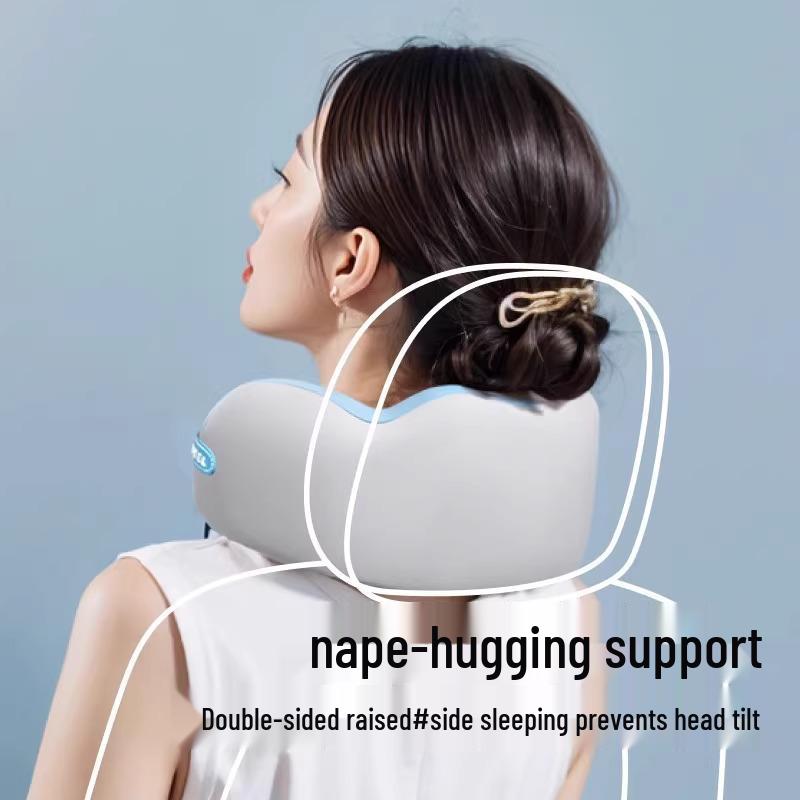 Cestovní polštářek za krk ve tvaru U z paměťové pěny - Přenosná podpora krční páteře pro spaní v letadle