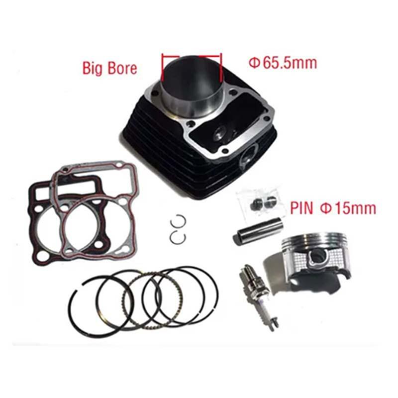 NOVO-Kit Cilindro Pistão Motocicleta 65.5Mm Peças de Reposição Motor Para Italika Ft125 Ft150 Rt180