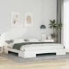 Bed Frame White 200 x 200 cm
