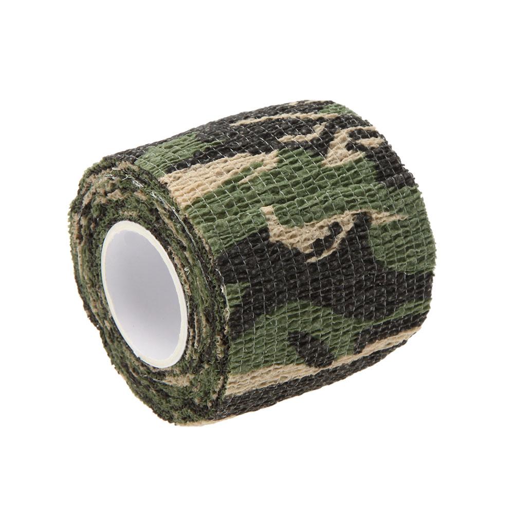 1 Roll Reusable Outdoor Military Camouflage Hunting Camping Cycling Wrap Elastic Stealth Tape