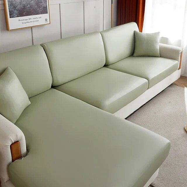 Huse de perne pentru scaune de canapea din piele PU Huse de perne pentru scaune impermeabile, anti-murdare, protectie de scaune de colț, huse de canapea în formă de L 1/2/3/4 locuri