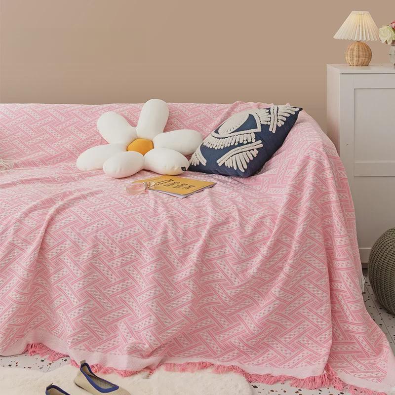 Nordic Internet Celebrity Full-Cover Sofa Blanket - Universal All-Inclusive Design