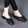 Low Heel Woman Slippers Soft With Bow Slides Mesh Shoes for Women Elegant and Fashionable Sandals On Promotion Easy Wears Shoe