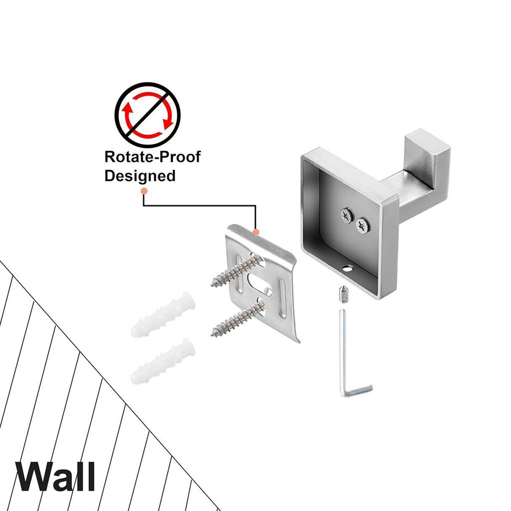 Stainless Steel Wall Hook for Towels and Bathrobes - Hot Selling Bathroom Door Rack