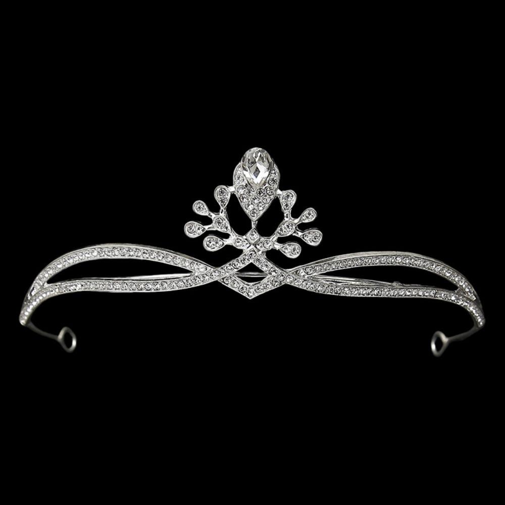 Rhinestone Baroque Pageant Crown Luxury Queen Princess Tiara Hair Ornaments Bridal Crown  Wedding