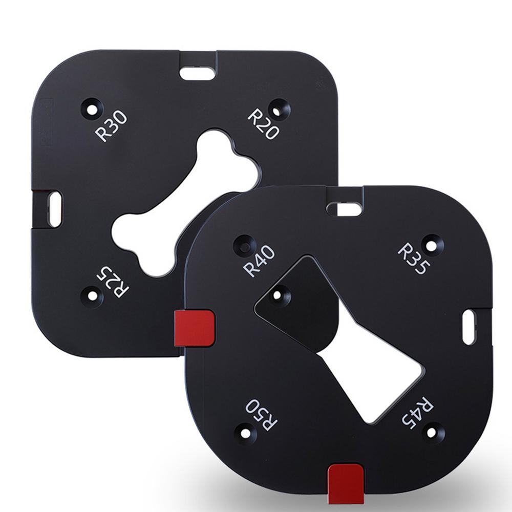 Router Corner Radius Template Wood Working Aluminum Alloy Arc Cutting Tool Router Table Corner Radius Jig For Picture Frame