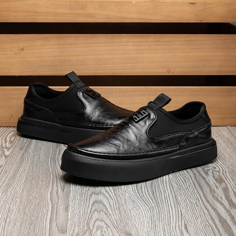 Men's shoes 2025 direct supply new men's shoes leather loafers trend one pedal breathable casual shoes leather shoes