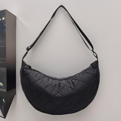 Waterproof Crossbody Single Shoulder Bag Dumpling Bag Shoulder Bag Diamond Cotton Jacket Light Crossbody Bag