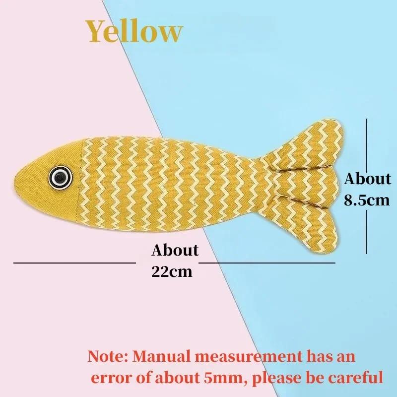 

3pcs/set Cat Toys Fish Catnip Toys Interactive Cat Toy Cat Chew Toy Cat Pillow Toys Kitten Exercise Kicker Toys for Indoor
