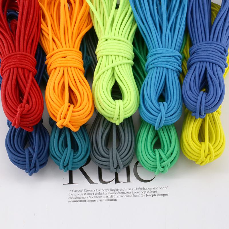 2.5mm High Elasticity Colorful Elastic Rubber Cord