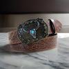 Girls Retro Waist Belt for Daily Costume Floral Jewelry Waist Body Jewelry for Party Jeans Belt Cowboy Chain