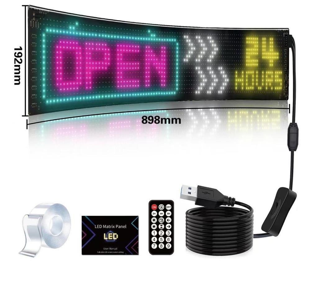 Truck Eye LED Bluetooth Dynamic Light Screen - Flexible Car Decoration