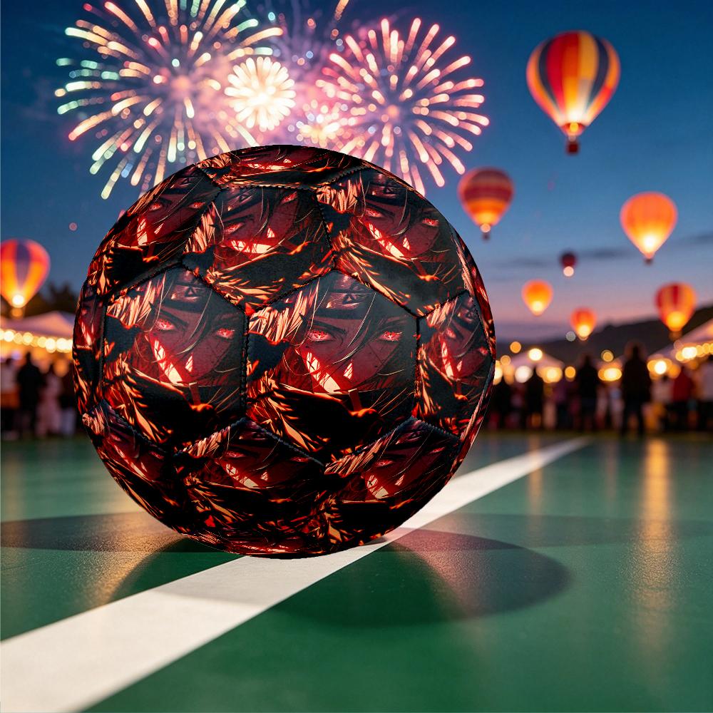 1pc Game Role Naruto Pattern Football, Size 5 Soccer Ball Outdoor Athletic Training Ball, Unique Style, Exquisite Holiday Gift