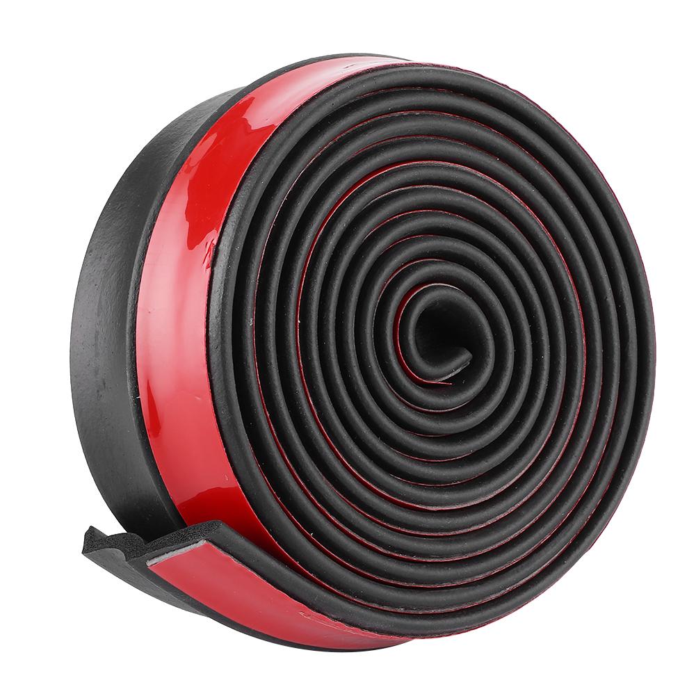 2.5M Universal Anti Collision Strip Bumper Protector Scratch Resistance Car DecorBlack