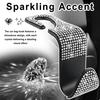 4 Pack Bling Headrest Hooks for Car with Rhinestone,Stylish Purse Hook for Cars Storage and Decorations,Universal Premium Car Hooks Cars Accessories