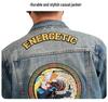 Xintang Mens Retro Heavy Industry Denim Jacket – High Street Turn-Down Collar Shirt Jacket 2025, American Loose Fit Top