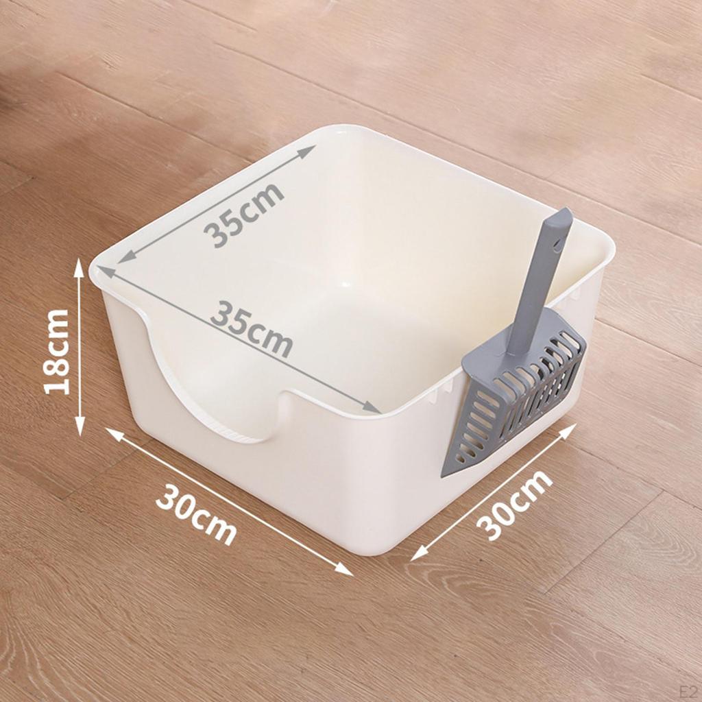 Litter Box Pet Supplies Cat Portable High Sided Easy Clean for