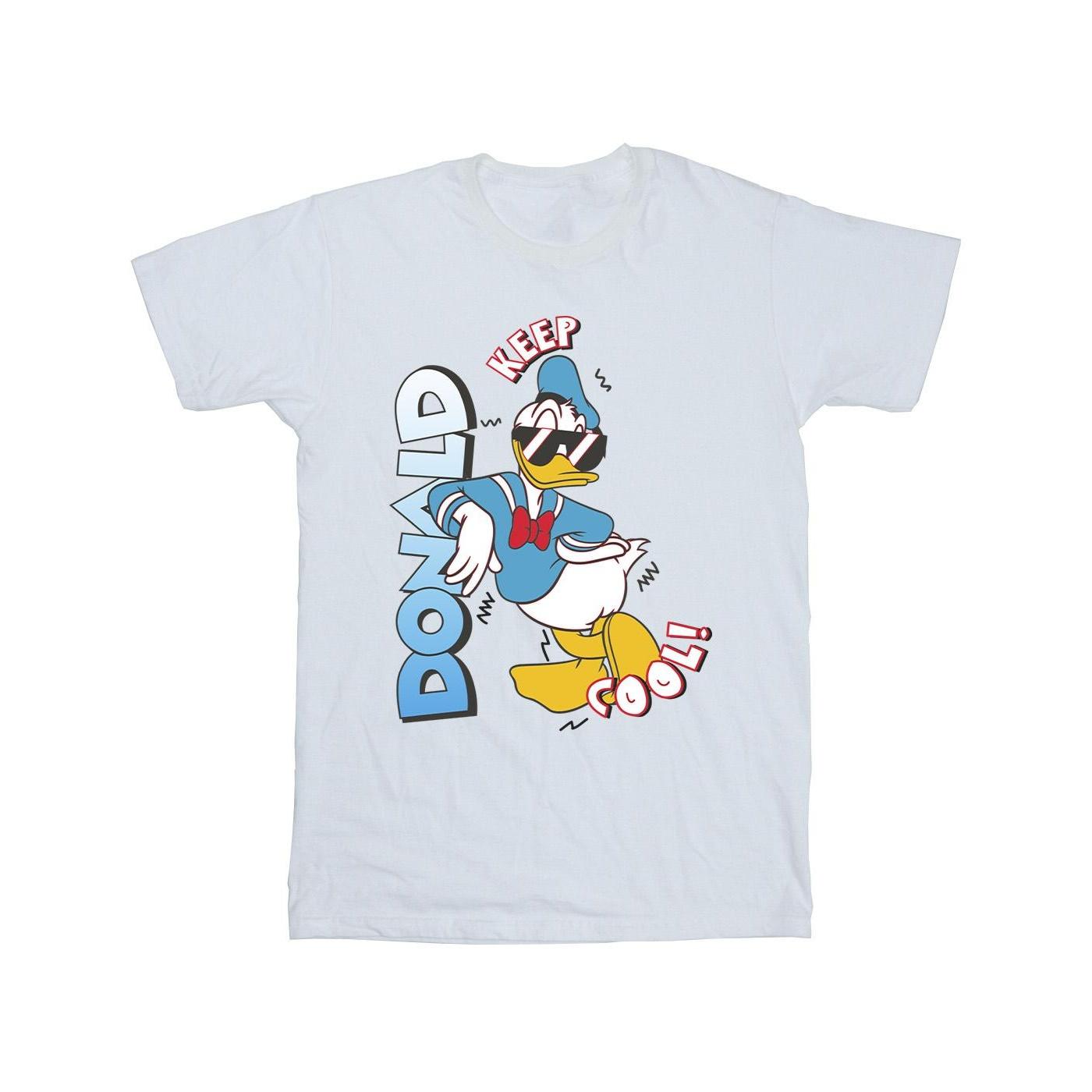 Disney Heren Donald Duck Cool T-shirt S wit