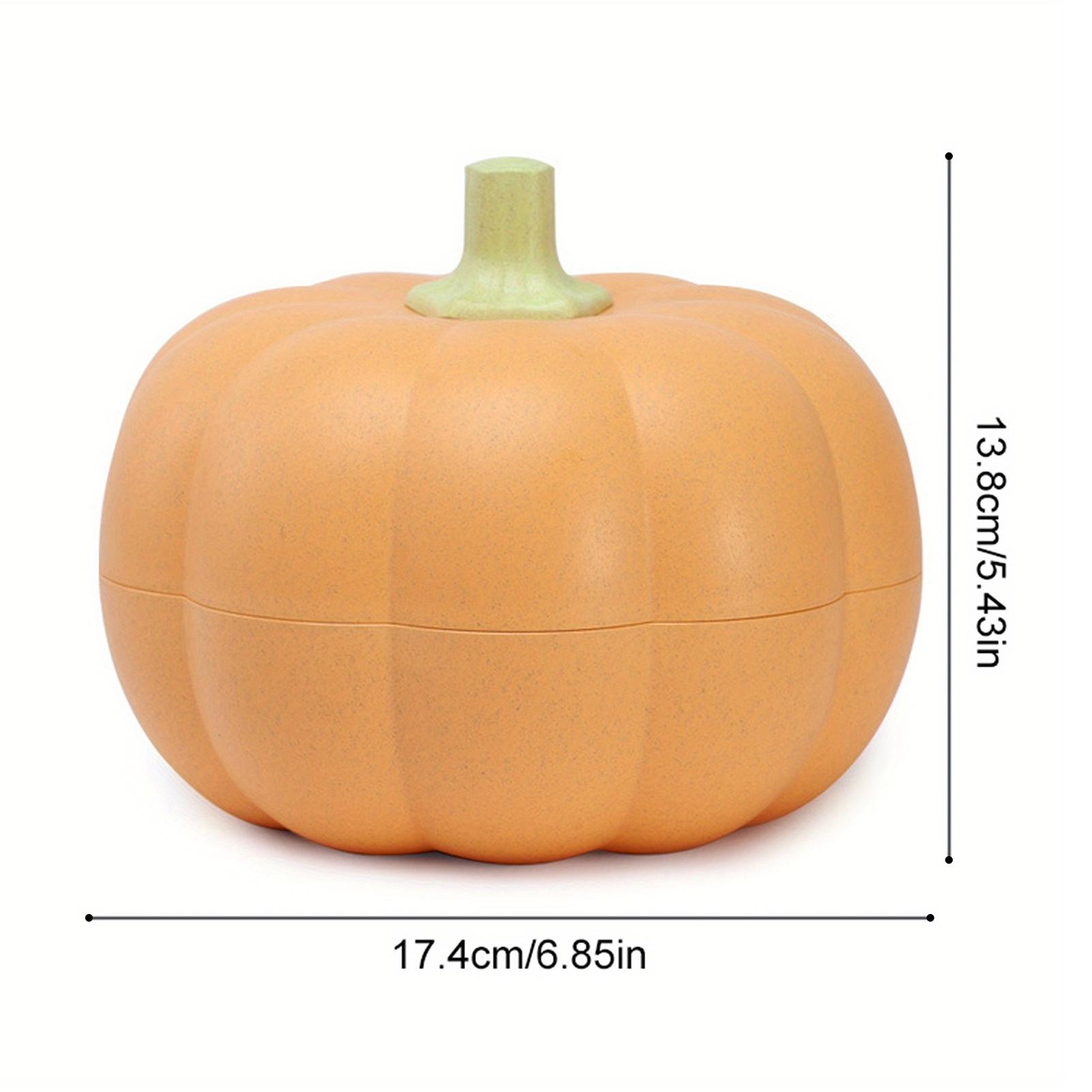 

Тыква Корзина для сушеных фруктов Креативная двухслойная герметичная водонепроницаемая корзина Коробка для фруктов и закусок для гостиной Домашнее украшение жёлтый