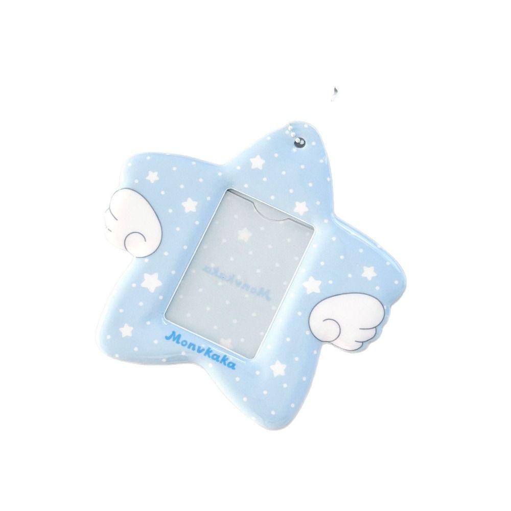 PVC 3 Inch Card Holder With Keychain Plus Size Photocard Holder Kpop Idol Card Display Idol Photo Holder Collection Display