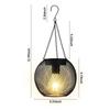 JYL TS/014,Solar Chinese Style Rattan Vintage Lantern Hanging Pendant Light for Outdoor Garden Balcony Decor