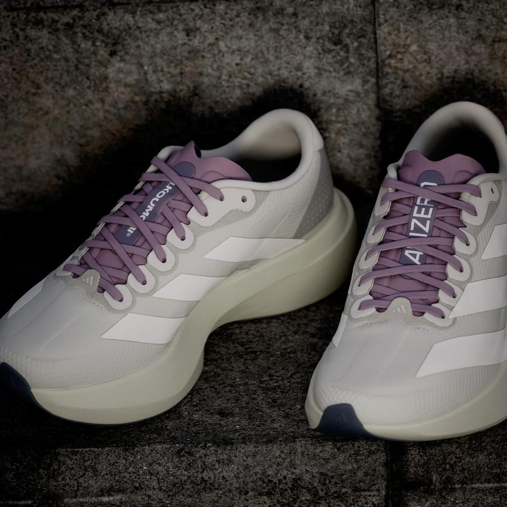 adidas H.KOUMORI ADIZERO EVO SL WOVEN KJ8803 Women's Performance Sports Shoes Putty Grey / Alumina / Shadow Fig