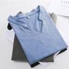 Summer Solid Loose Short Sleeve Women's T-shirt Fashion Top V-neck Casual Cotton Base T Shirt for Women Simple Office Ladies Plus Size Tee Shirt 24995