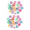 40 Piece Handmade Porcelain Cabochons Flower Charms Polymer Clay Beads Jewelry Flatback