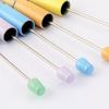 10 ks korálkových DIY per s barevnými korálky a doplňovatelným inkoustem, hladce píšící kuličkové pero, kreativní řemeslo pro děti, zábavné školní potřeby