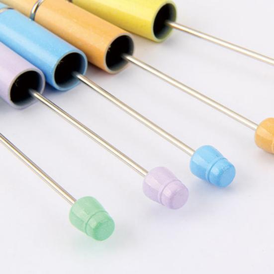 10 ks korálkových DIY per s barevnými korálky a doplňovatelným inkoustem, hladce píšící kuličkové pero, kreativní řemeslo pro děti, zábavné školní potřeby