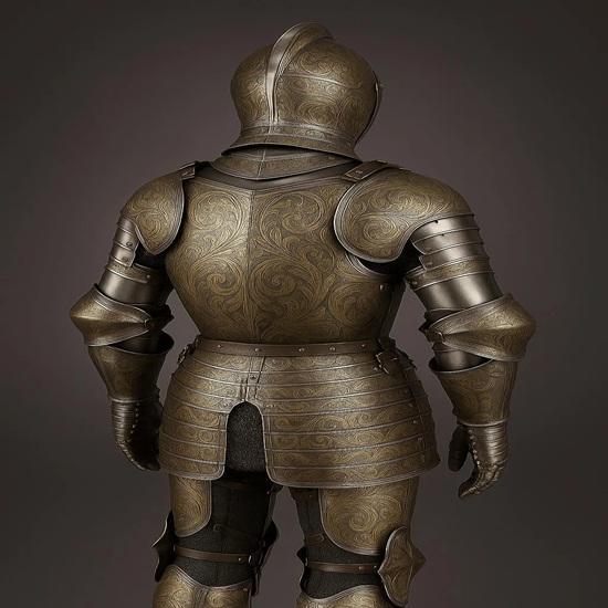 Medieval Knight Steel Half Armor Peffenhauser-Inspired, Wearable Costume Gift Item for Father, Brother, Boyfriend, Husband