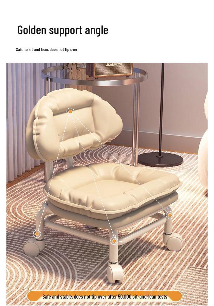 Ergonomic Rotating Stool with Backrest – Comfortable, Portable Seating Solution