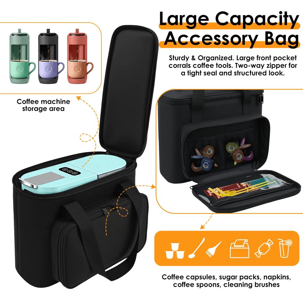 Coffee Maker Travel Bag Oxford Cloth Waterproof Single Serve Coffee Machine Carrying Bag Portable Coffee Maker Storage Tote Bag
