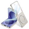 Für Samsung Galaxy Z Flip 8 5G Hülle Ultra-dünn Matt Magnetisch Drehbarer Ringhalter Kabelloses Laden Gehärtete Folie Hartschalenabdeckung