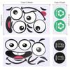 Cartoon Face Stickers Per, Removable, for Trash Cans, Walls, Toilet Decorations, Refrigerator Glossy Surfaces, Covering Unsightly Surfaces