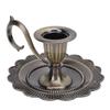 Handle Stand Candlestick Holder Drip Catcher Tray Chamberstick Candle Holder  Wedding Centerpiece