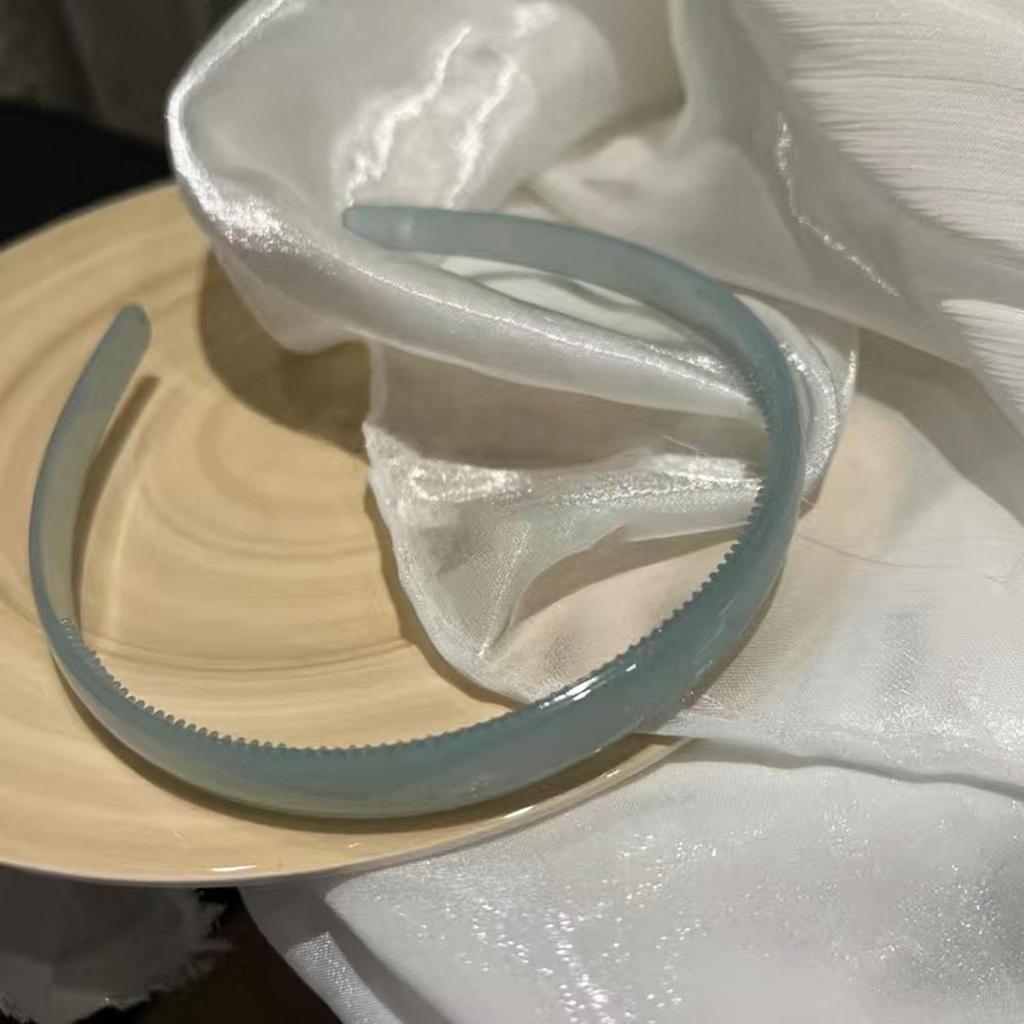 Translucent Plastic Headbands With Teeth Solid Color Hairbands For Women Head Hoop Band Antiskid Hair Hoops Hair Accessories