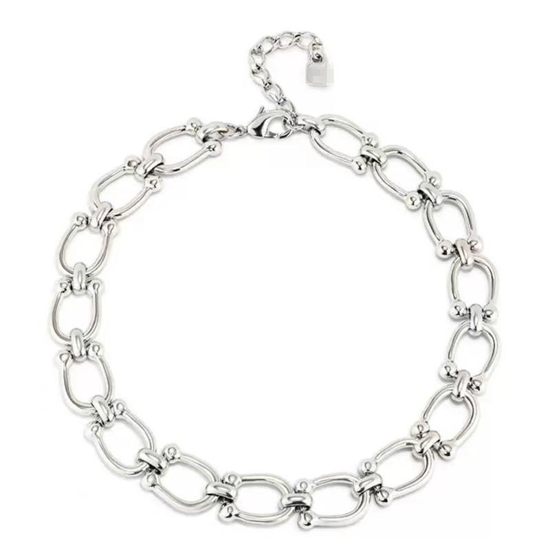 U Horseshoe Buckle Chain Bracelet Necklace Light Luxury Niche E-commerce Jewelry