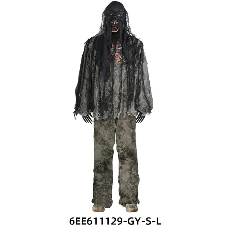 Childrens Corpses Costume Scary Halloween Corpses Costume Set Living Corpses Role Play Costume for Haunts House