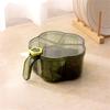5 In 1 Seasoning Box with Spoon Spice Jar Multi Compartment Salt Pepper Spice Jars Pots Kitchen Accessories Condiment Container