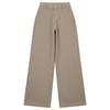 Women's American Retro Wide-Leg High-Waist Khaki Jeans - Versatile Plus Size, Autumn 2025 Collection