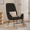 Day and Night - Day and Night Black Fabric Rocking Chair