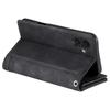 For iPhone 16 Plus Case Zipper Pocket 9 Card Slots PU Leather Phone Cover