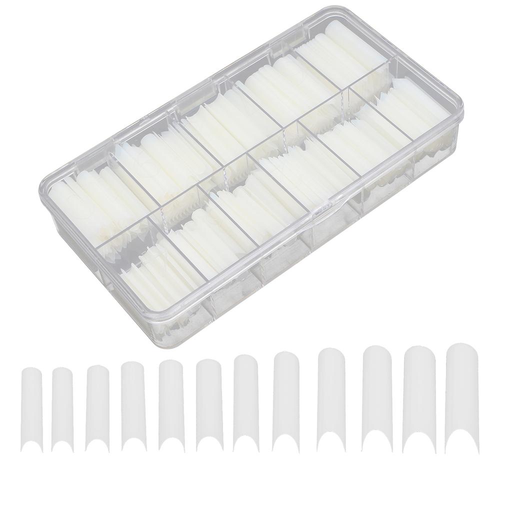 360 buc Tips Unghii False Extra Lungi Forma U Tips Unghii False cu Cutie pentru Salon de Unghii DIY Unghii