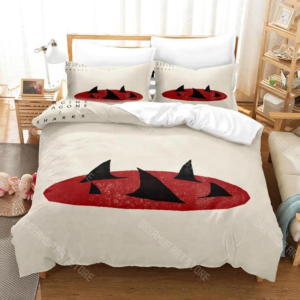 3D Printed Imagine Band Dragons Bedding Set for Boys Girls Duvet Cover Pillowcase Twin Queen King Full Single Double Sizes