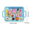 Yousheng Strawberry Pudding Set Simulation Snack Pudding Princess Tea Time Toys Food Pretend Play Kitchen Accessories Early Education Play House Set