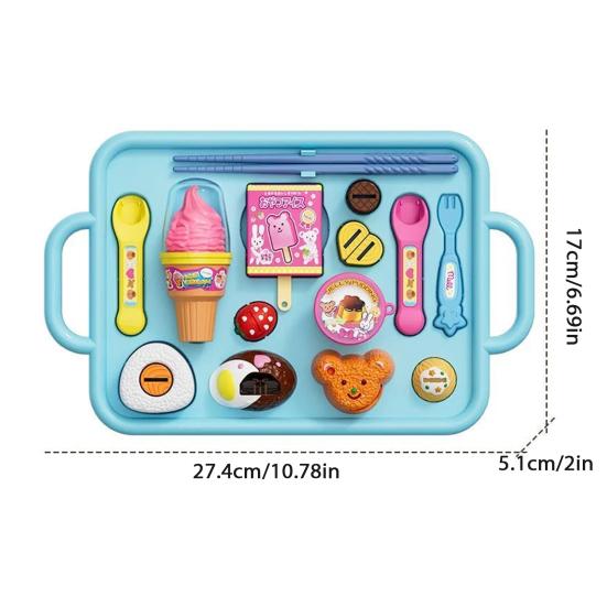 Yousheng Strawberry Pudding Set Simulation Snack Pudding Princess Tea Time Toys Food Pretend Play Kitchen Accessories Early Education Play House Set