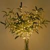 Ramos de Oliveira Artificiais Iluminados Para Vasos, Hastes Decorativas de Folhagem Para Centros de Mesa, Arranjos Florais de Casamento, Decoração de Casa Interior