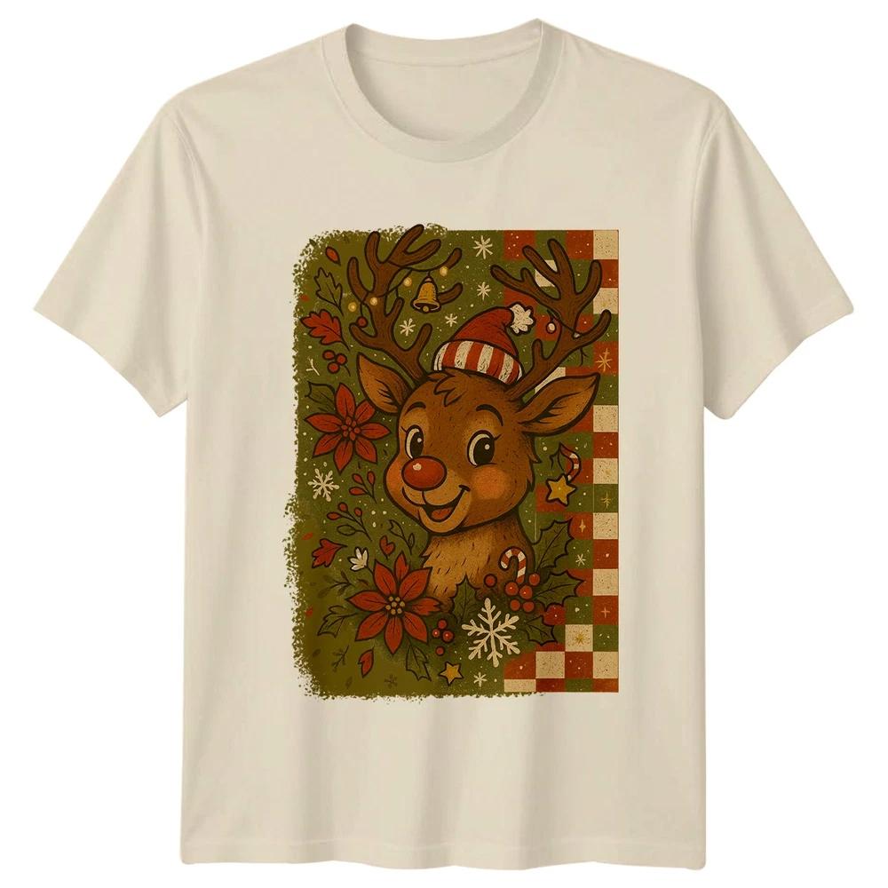 Reindeer Christmas Holidays Graphic Tee Unisexs TShirt Unisexs Unisex Top