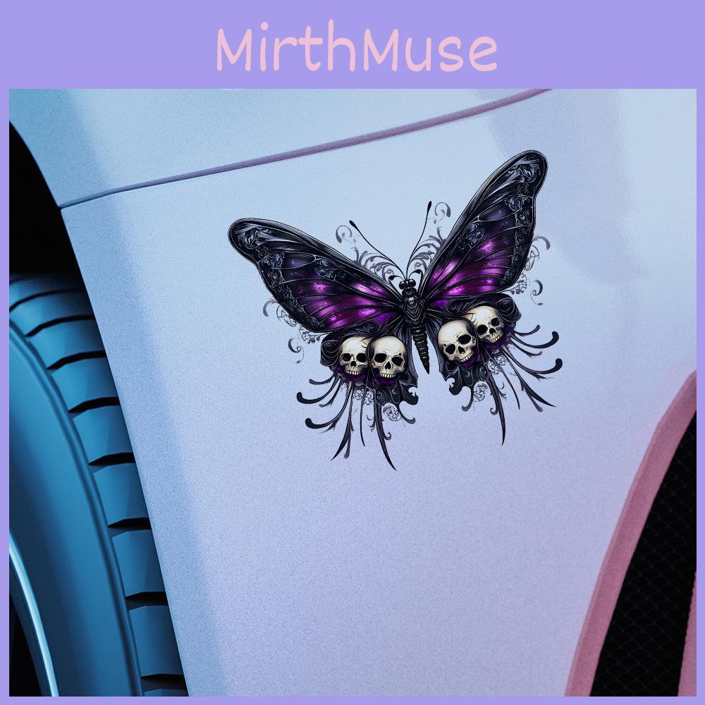 Skeleton Halloween Creative Butterfly Pattern Paste Decor Sticker Car For